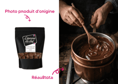 photos d'ambiance chocolat de couverture