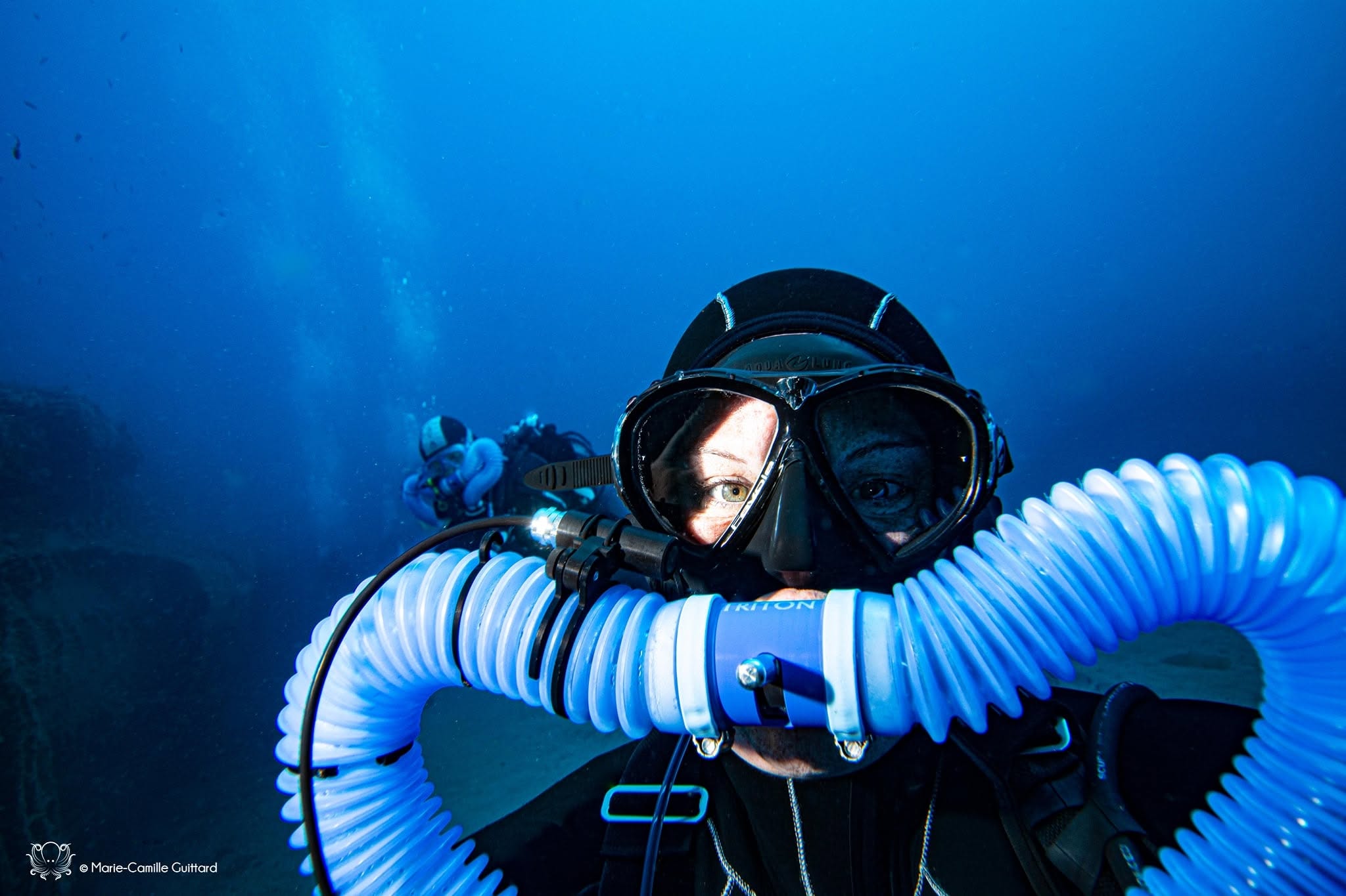 Marie-Camille Guittard en plongée sous-marine