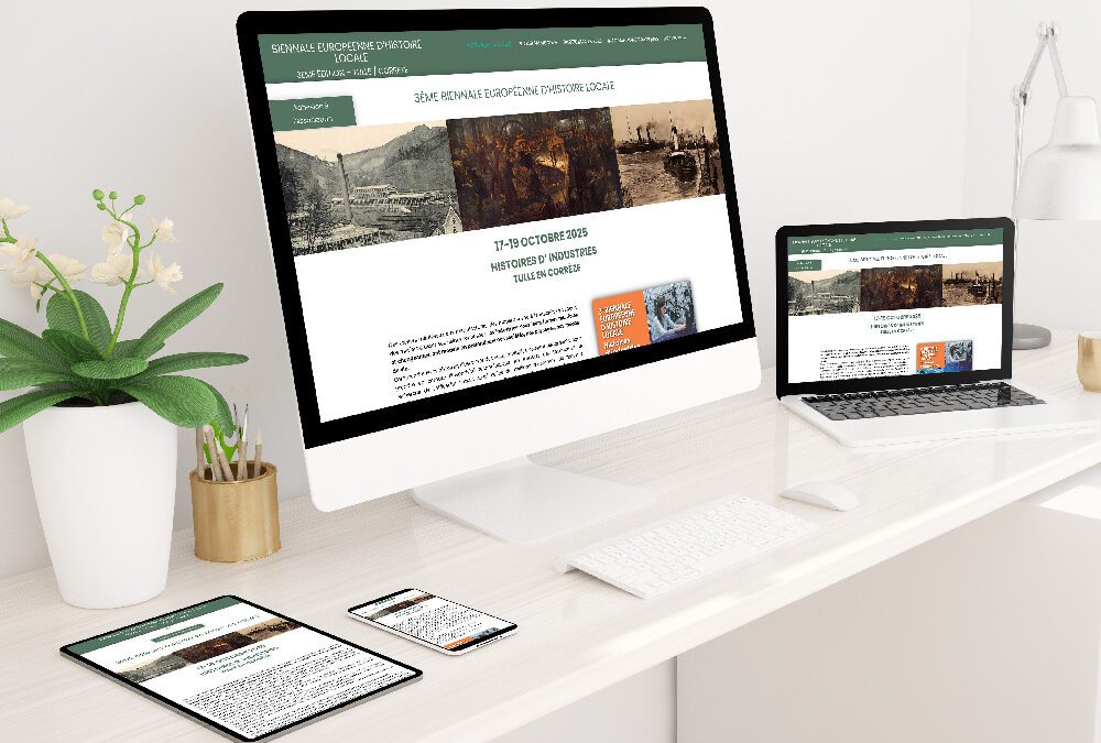 Site internet pour la Biennale Européenne d&rsquo;histoire locale
